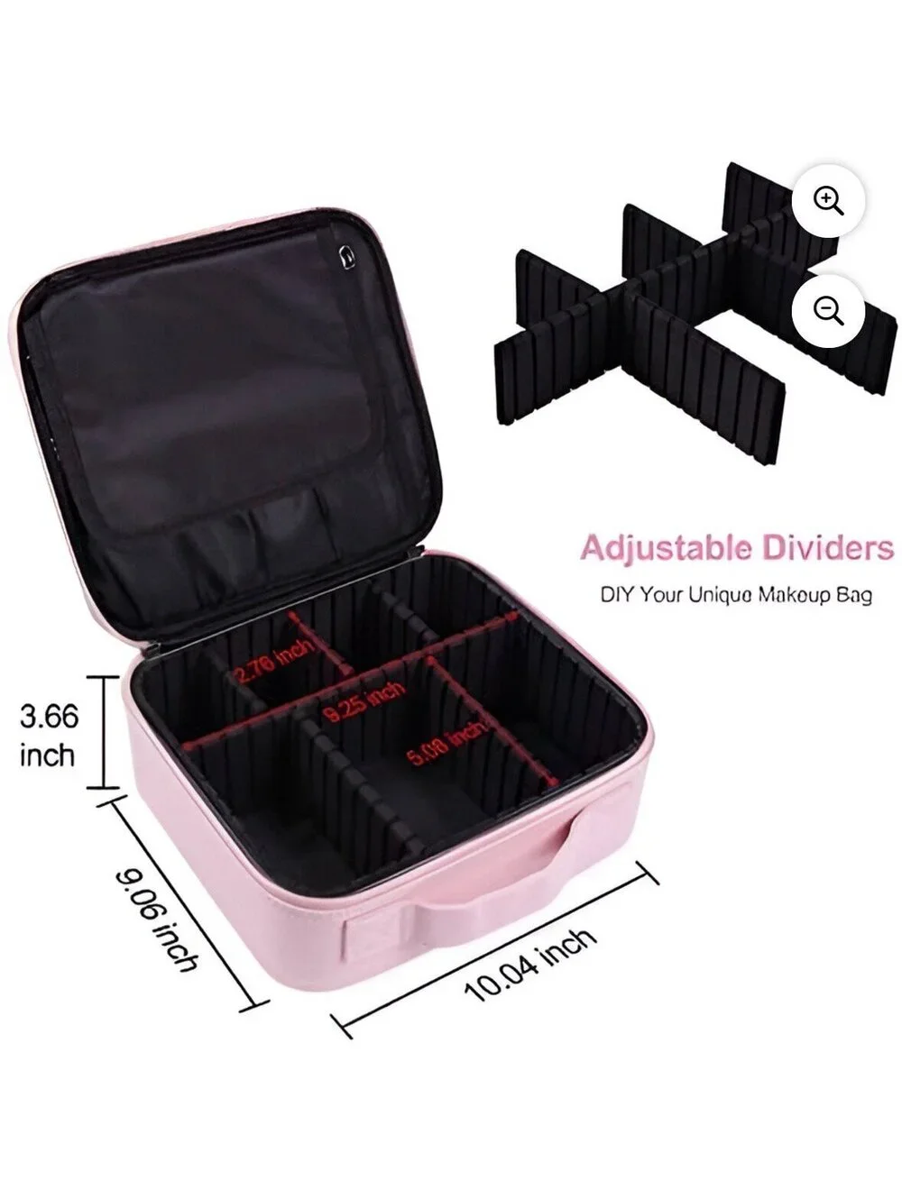 Makeup Organizer VASKER Makeup Case Travel Makeup Bags Organizer